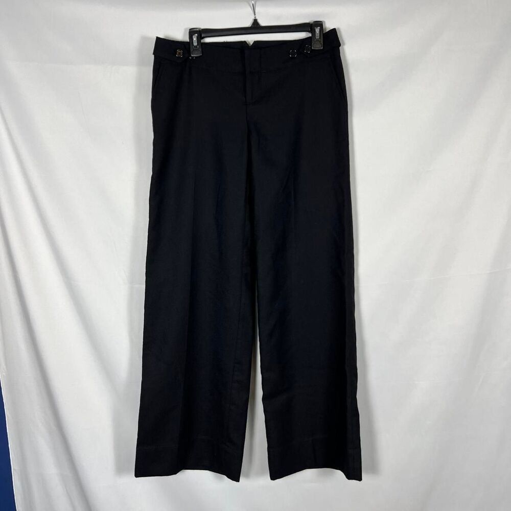 Y2K GAP Black 100% Wool Wide Leg Trousers‎